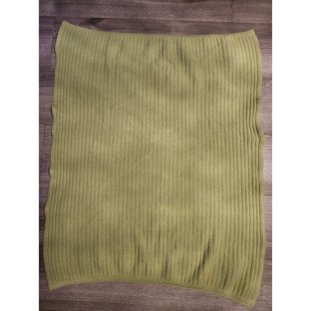 Cashmere 100% by Beauty Blanket Olive Green Made In China